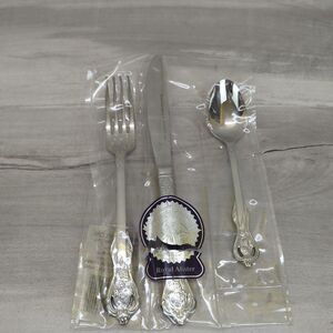 Royal Alister Heritage Mint Stainless 3-Piece Table Setting Fork Knife Spoon